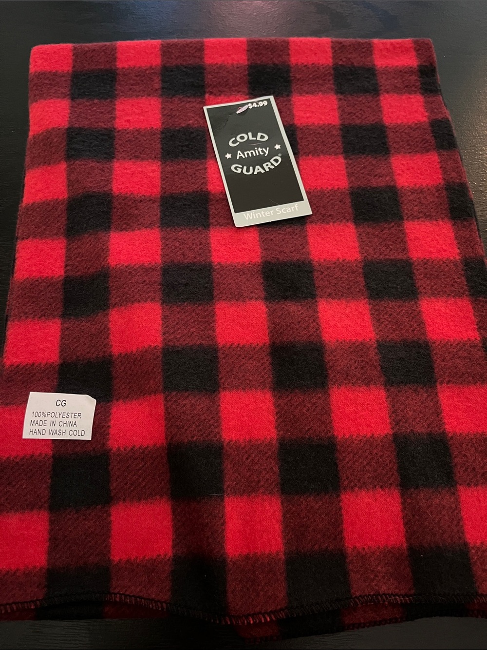 Amity Cold Gaurd Buffalo Plaid Winter Scarf